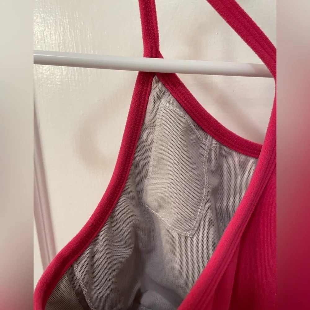 Lululemon Ujjayi Y Tank Pink Vintage Retro - Picture 4 of 6